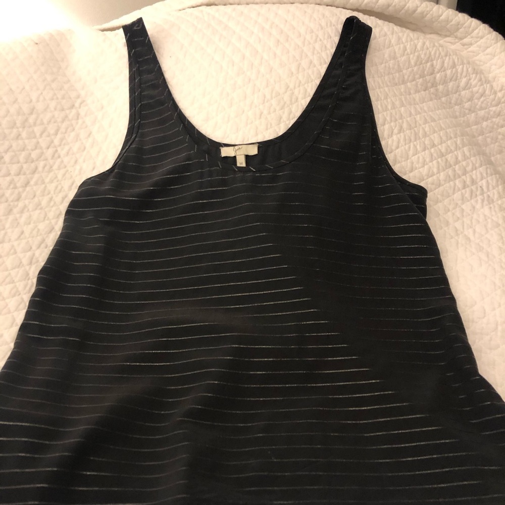 Joie Black silk tank top